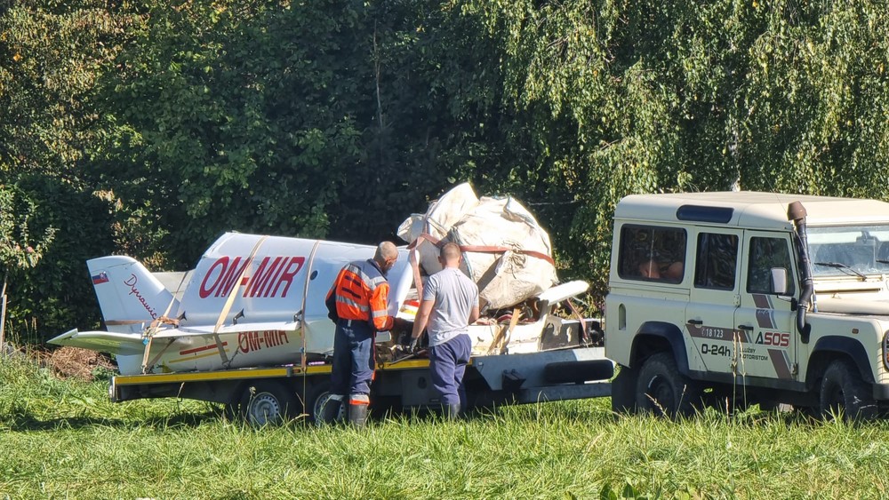 pád lietadla Senica