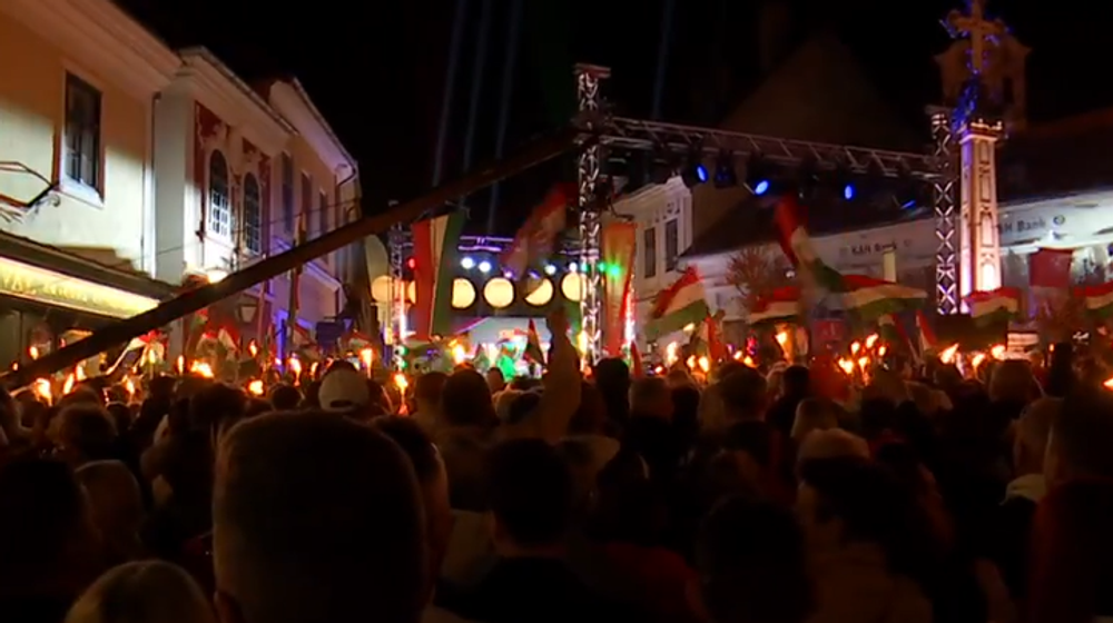 Predvolebný míting strany Fidesz  2