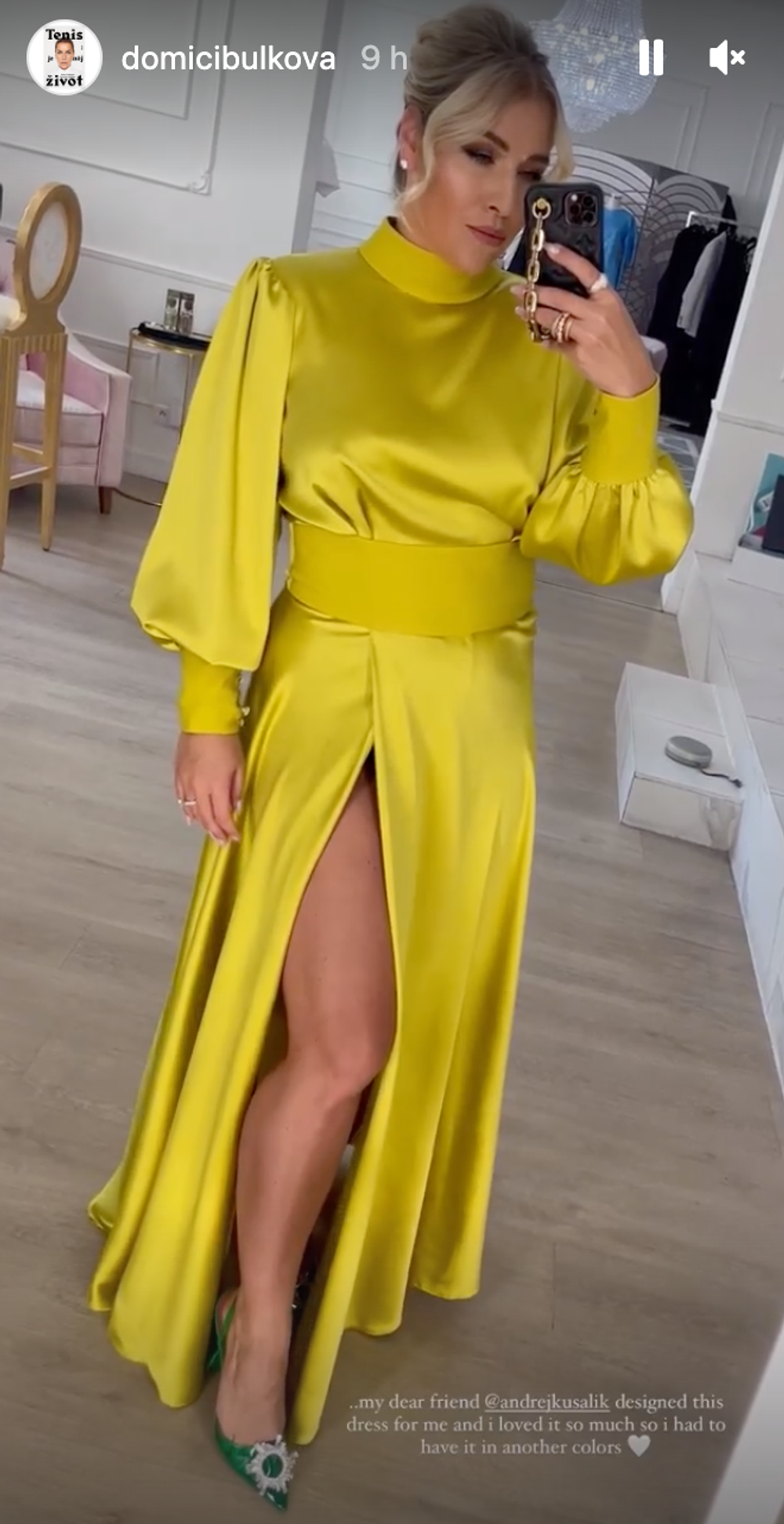 Cibulkovej nové šaty