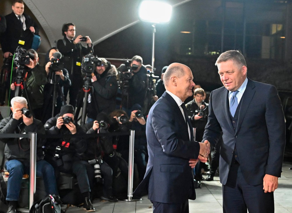 Robert Fico Olaf Scholz Nemecko Berlín návšteva (7)