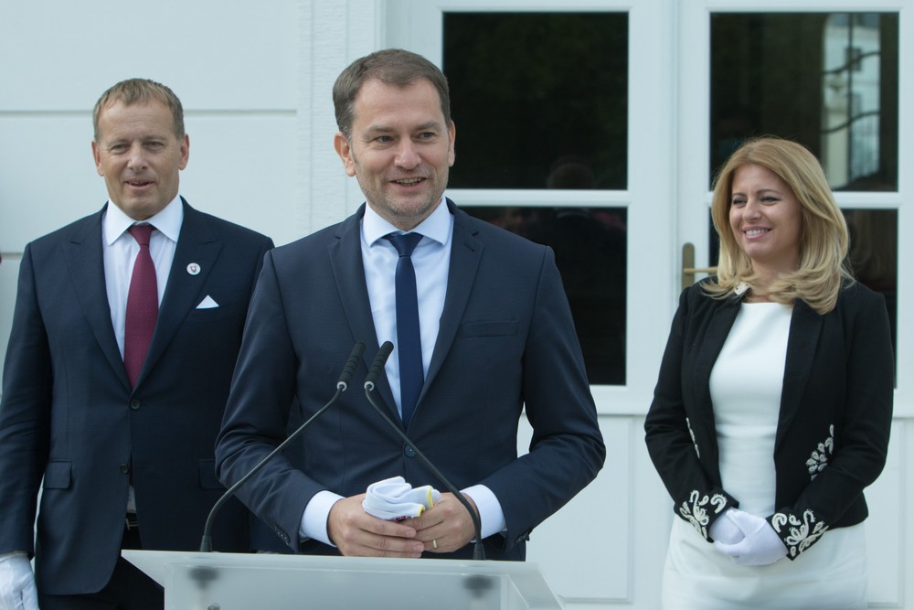 Kollár, Matovič a Čaputová na spoločných raňajkách 