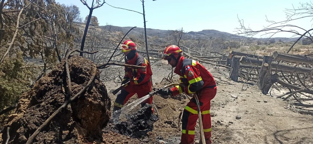 požiar grécko rodos hasiči trafostanica 4. deň (6)