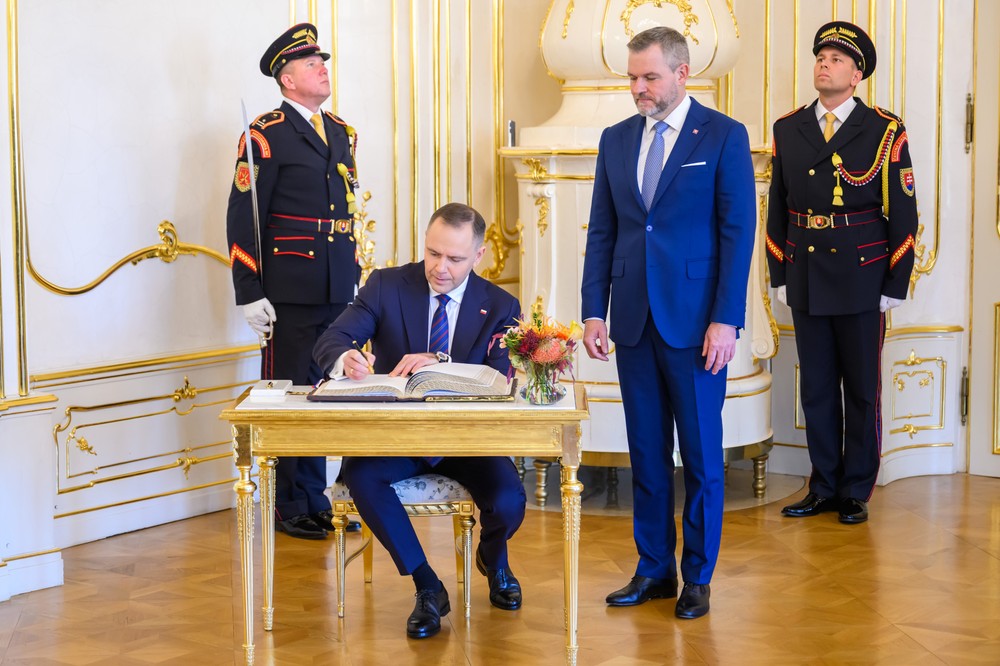 Poľský prezident Karol Nawrocki na návšteve Slovenska