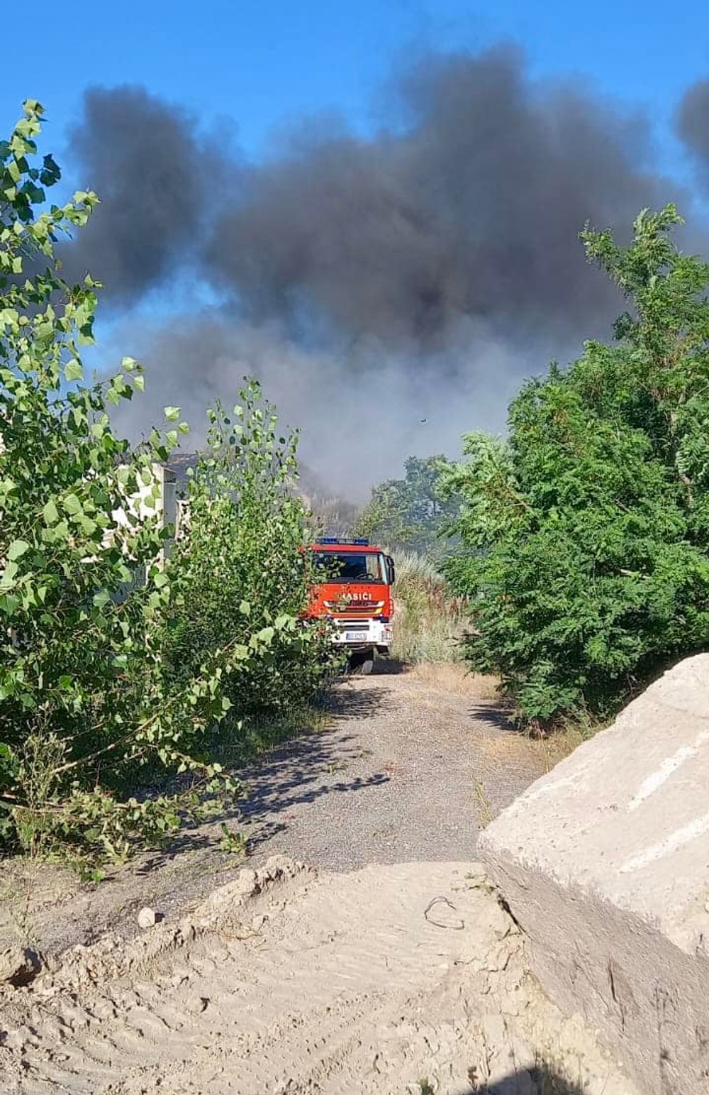 Požiar v Podunajských Biskupiciach