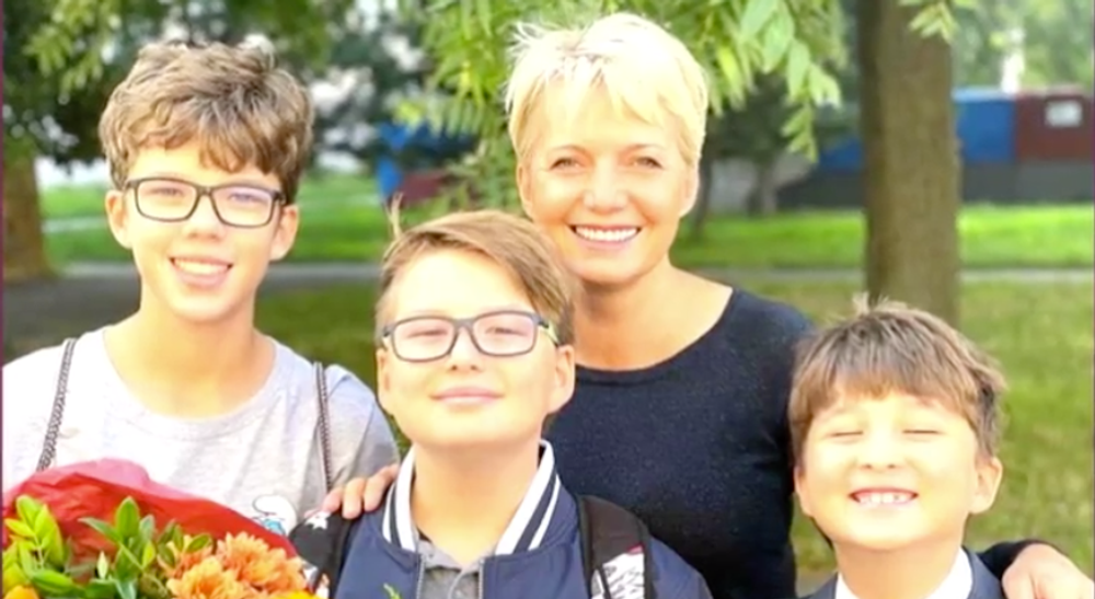 Aneta Parišková s rodinou