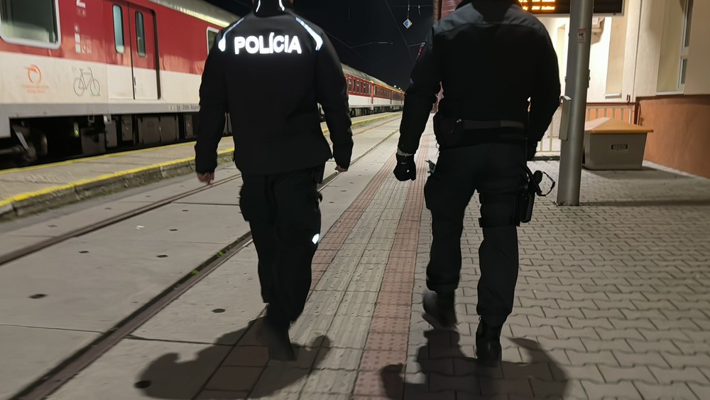 Pobodaná žena vo vlaku