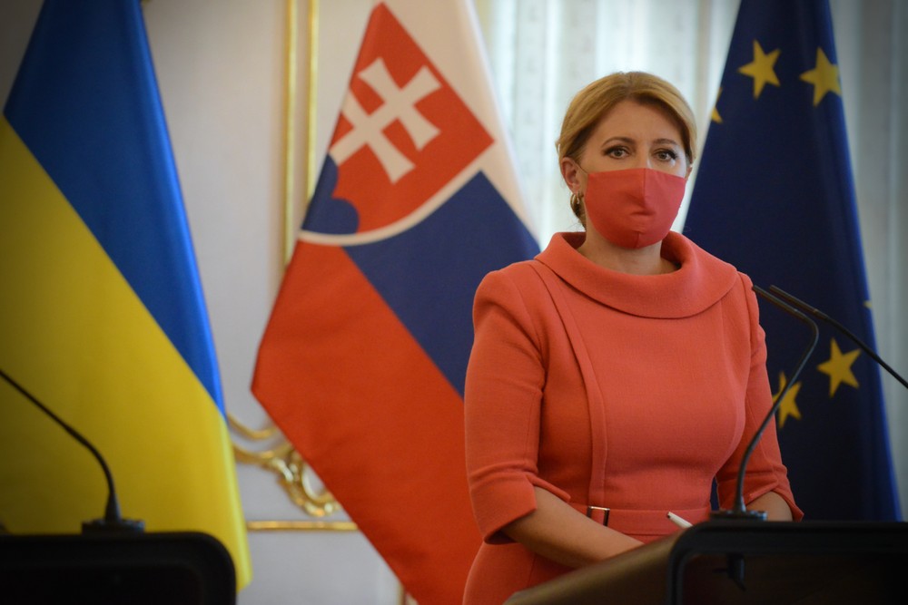 Prezidentka Zuzana Čaputová a ukrajinský prezident Volodymir Zelenskyj