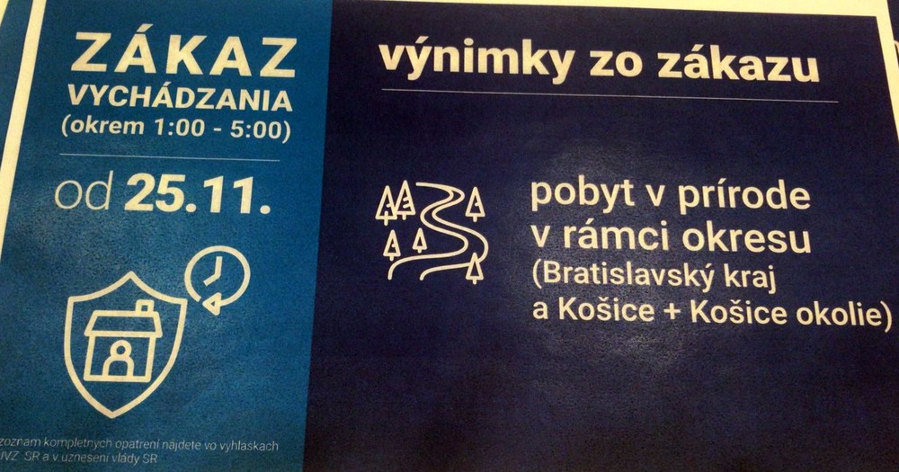 Pravidlá lockdownu od 25.11.2021