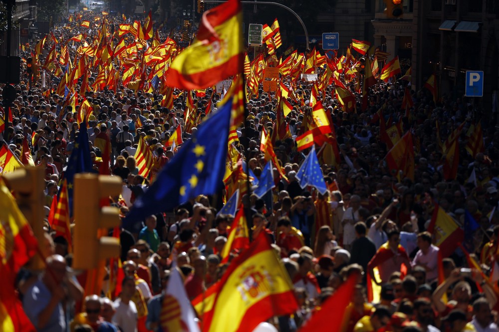 Veľké demonštrácie v Barcelone