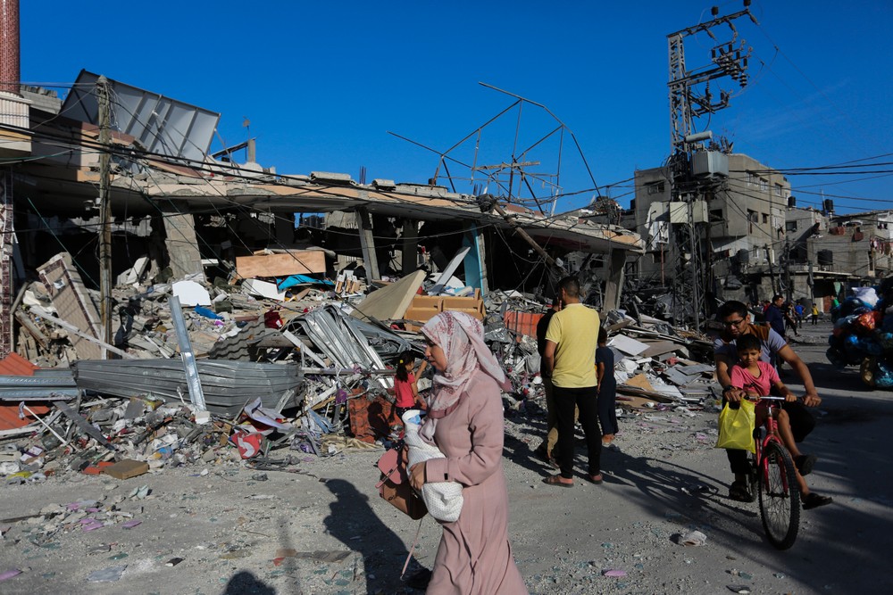 Škody po izraelskom leteckom útoku na pásmo Gazy, Rafah (3)