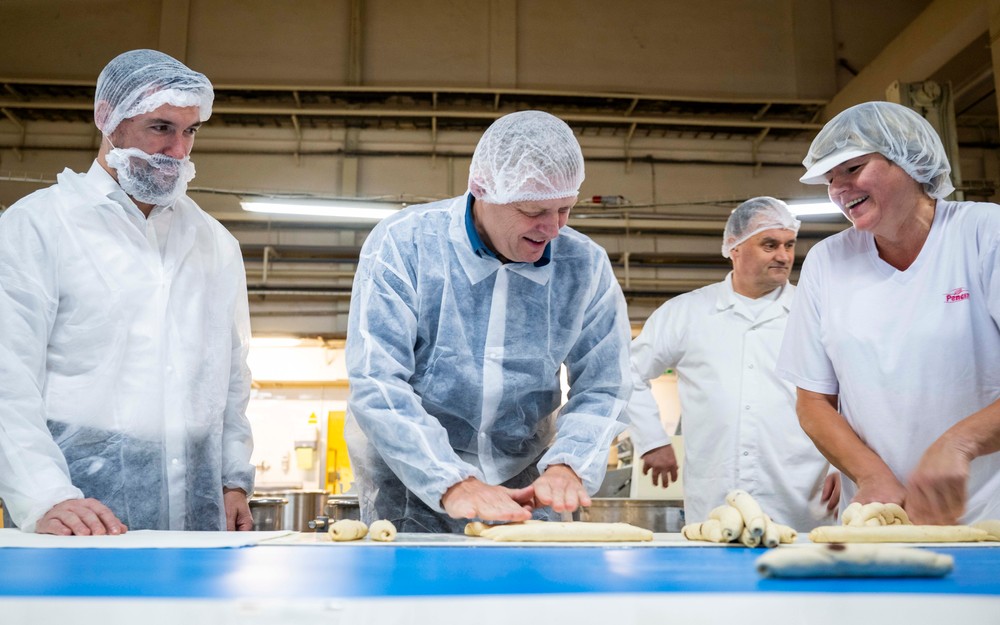 Robert Fico v pekárni