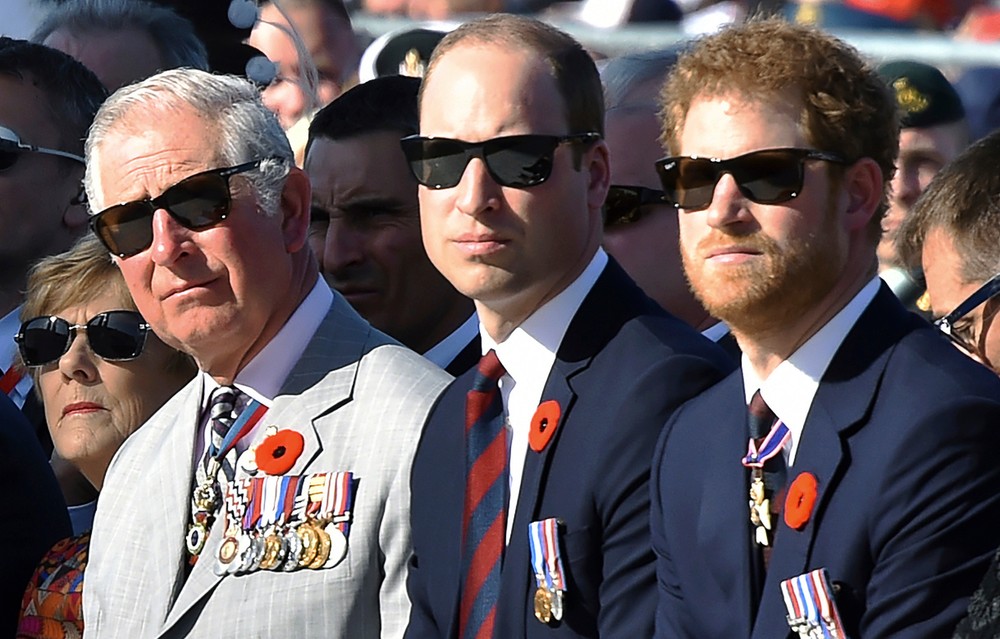 Princ William, princ Harry a princ Charles