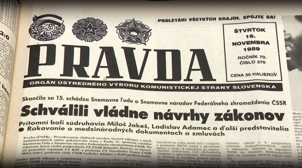 Exkurzia do histórie: O čom sa písalo 16. novembra 1989