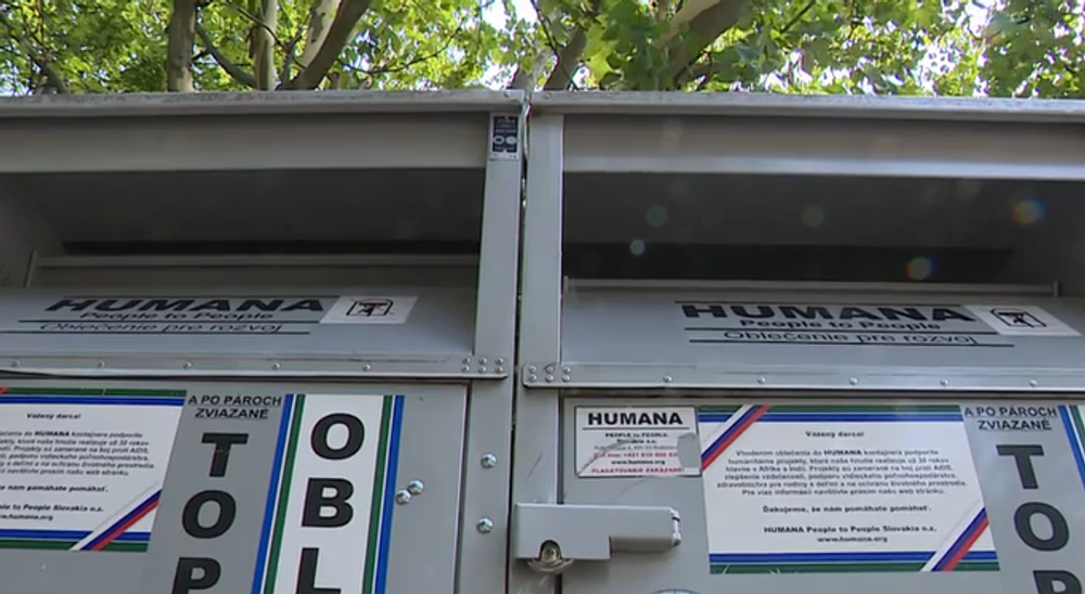 kontajnery na  textil