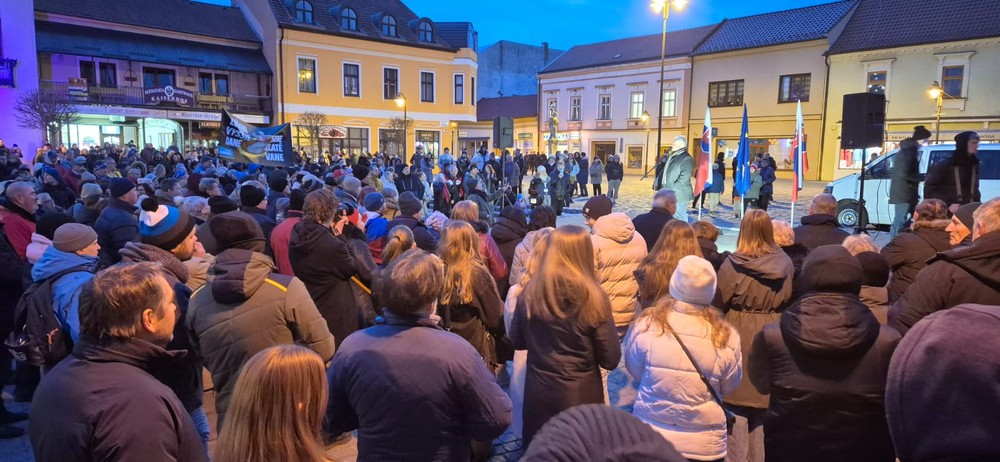 Protest v Topoľčanoch
