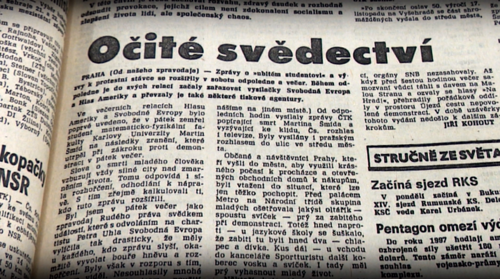 Exkurzia do histórie: O čom sa písalo 20. novembra 1989