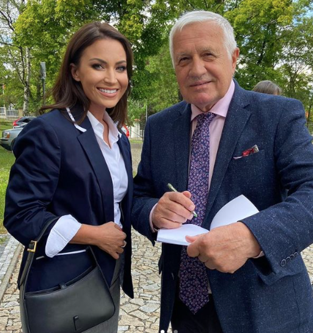 Gabriela Partyšová a Václav Klaus