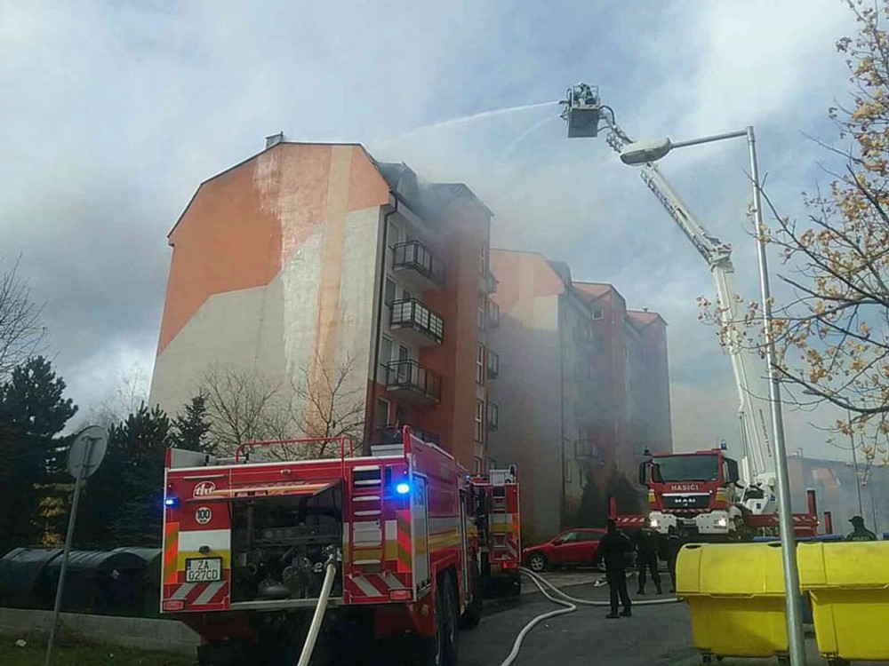 Požiar v Žiline