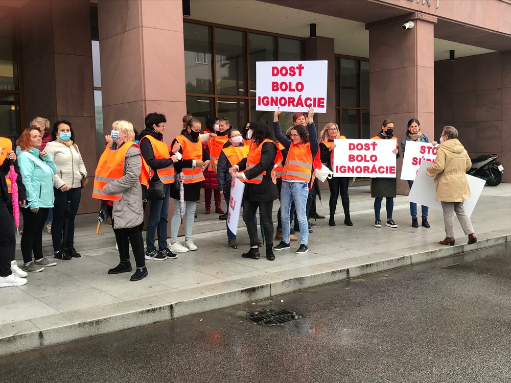 Protest pred MS SR 7