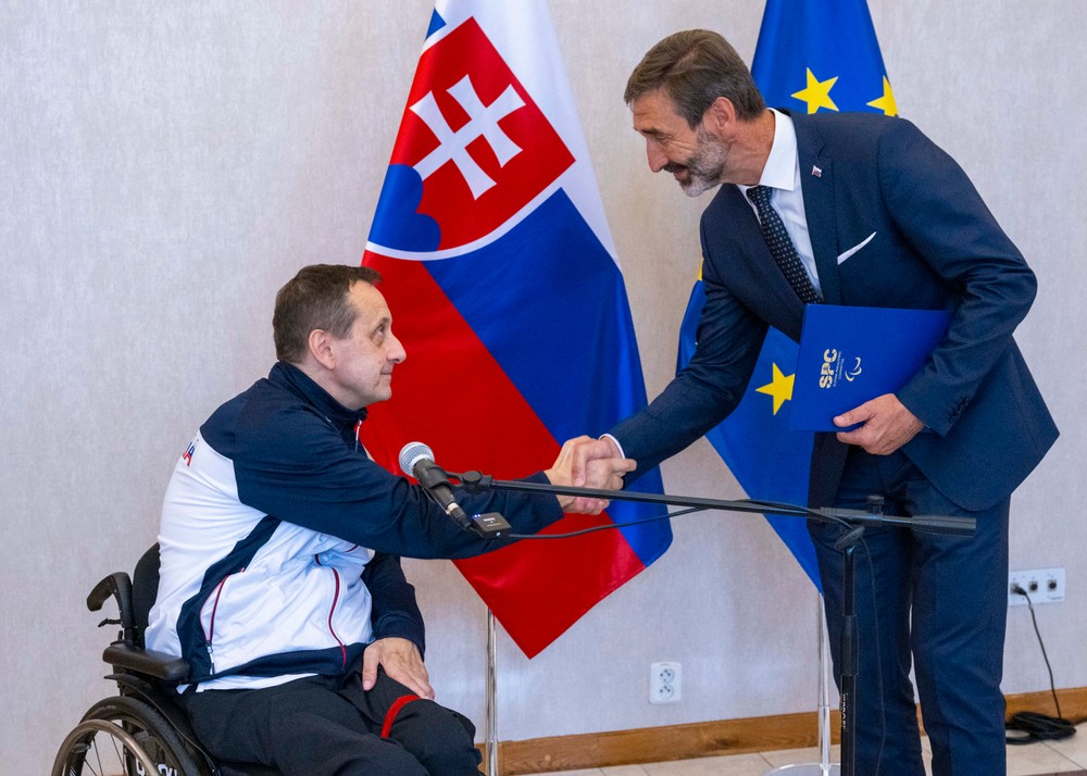Prijatie slovenských paralympionikov
