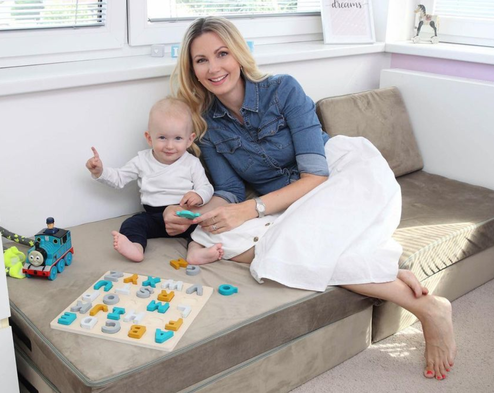 Sandra Pospíšilová s rodinou