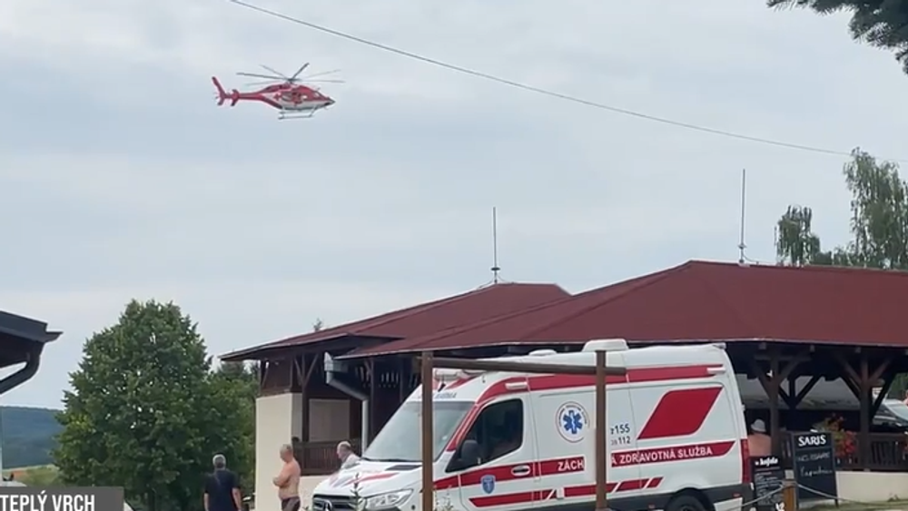 letecki zachranari plaz