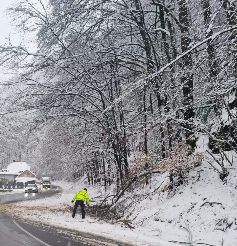 Sneženie na strednom Slovensku