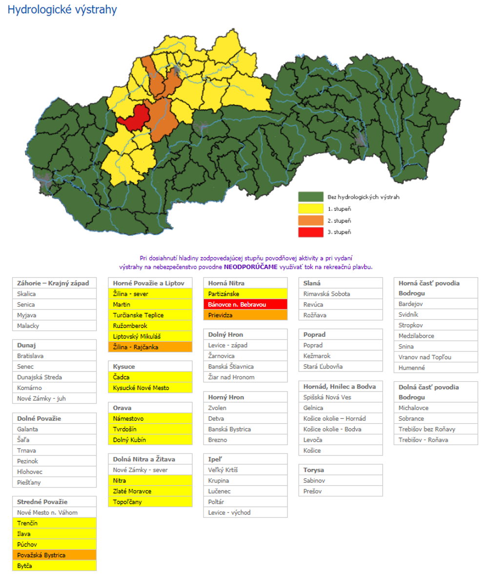 Hydrologické výstrahy