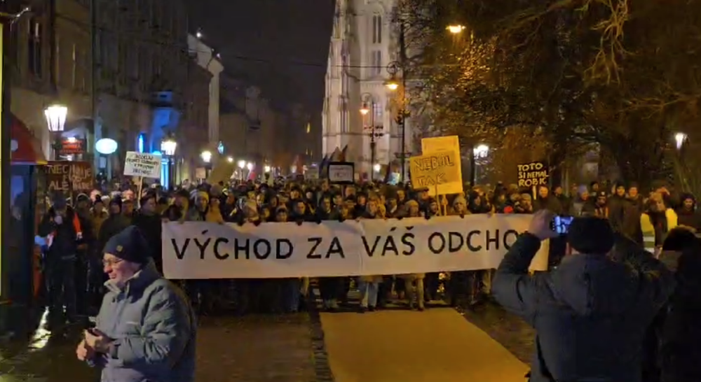 Protest v Košiciach