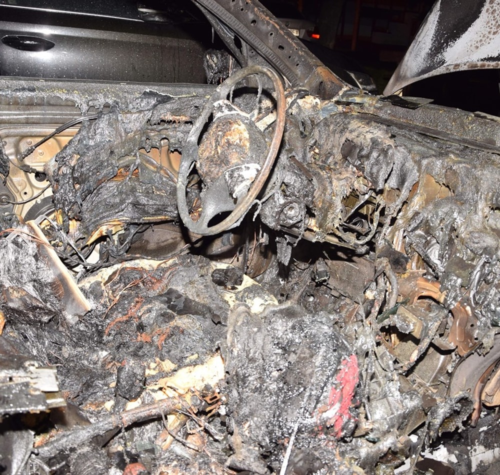 podpalene auta dunajska streda