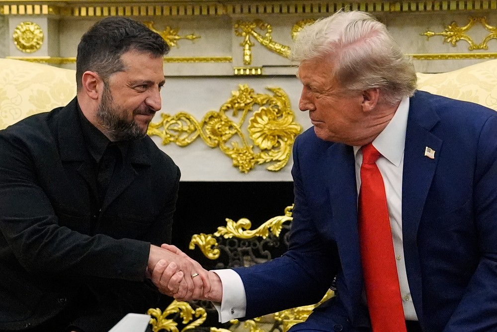 Donald Trump a Volodymyr Zelenskyj 