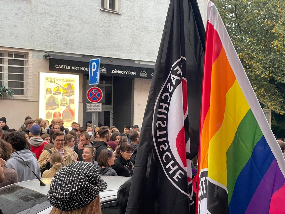 Protest na podporu LGBTI komunity