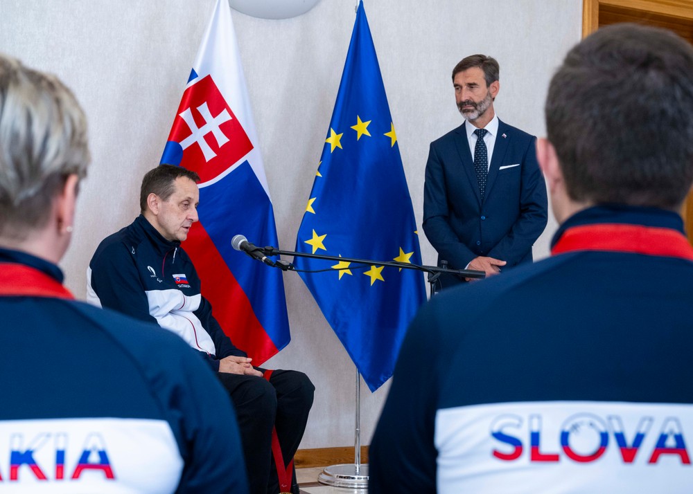 Prijatie slovenských paralympionikov