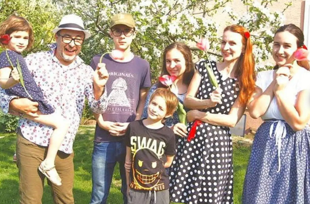 Marián Čurko s rodinou