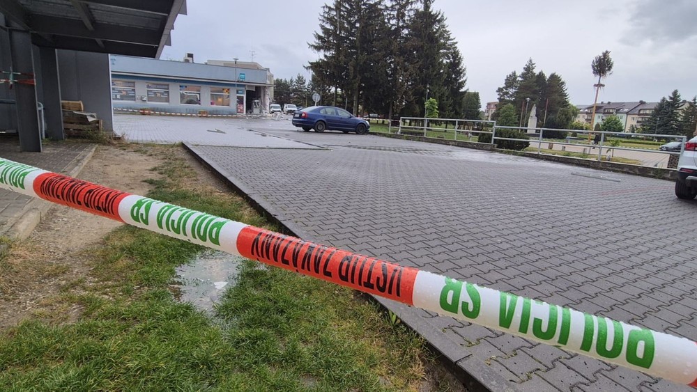 Výbuch bankomatu v Lehote pod Vtáčnikom