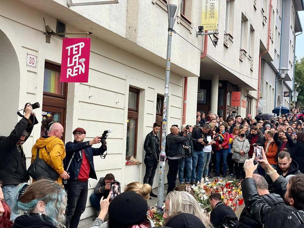 Protest na podporu LGBTI komunity