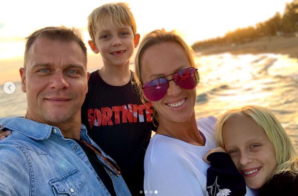 Zuzana Belohorcová s rodinou