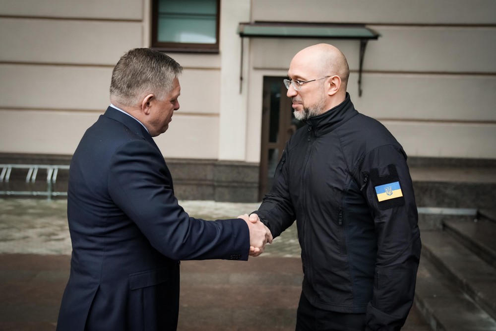 Robert Fico Denys Šmyhal stretnutie Užhorod (1)