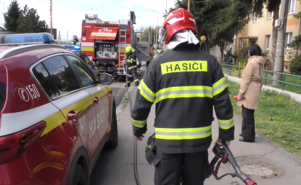 Požiar bytu v Humennom 6