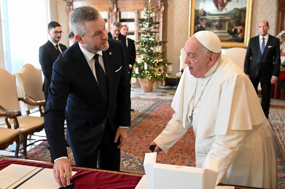 Peter Pellegrini vo Vatikáne