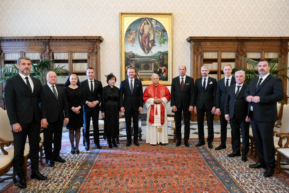 Slovenský prezident Peter Pellegrini vo Vatikáne