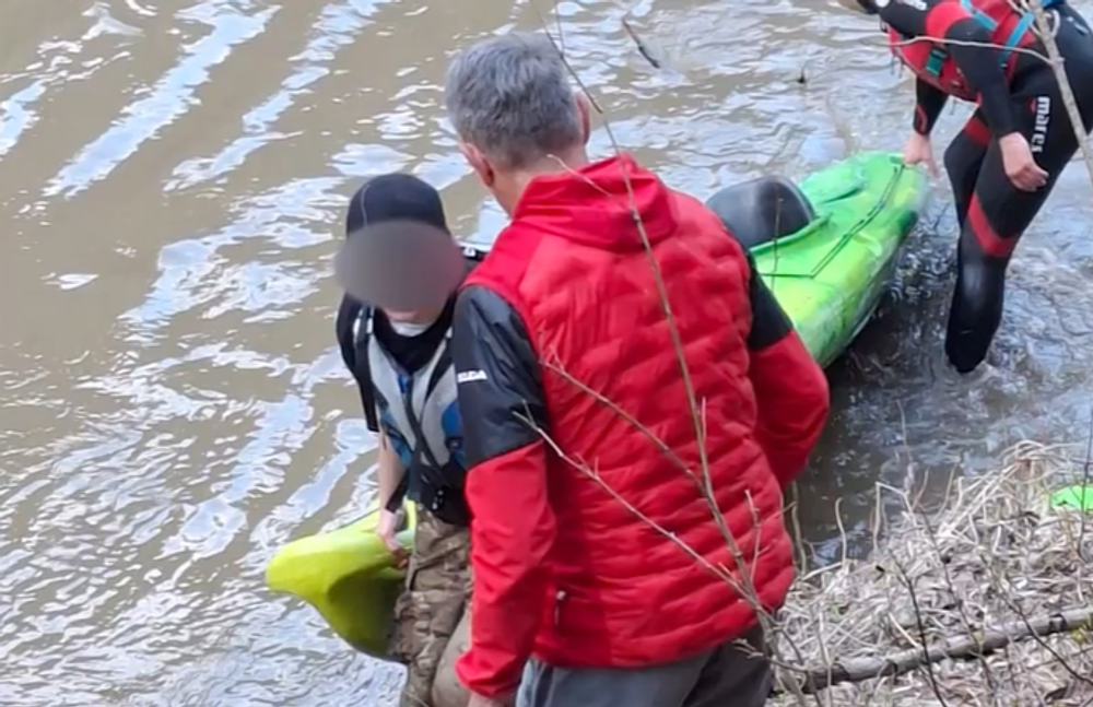 Poľskí kajakári na Dunajci