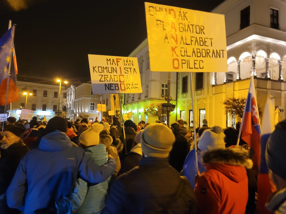 Protest v Banskej Bystrici