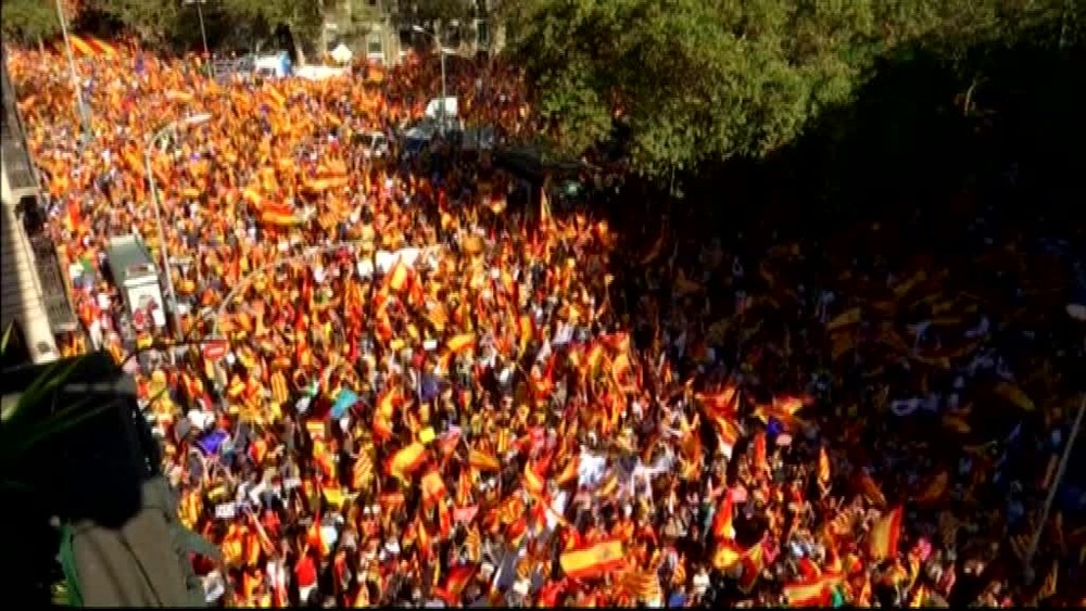 Veľké protesty v Barcelone457