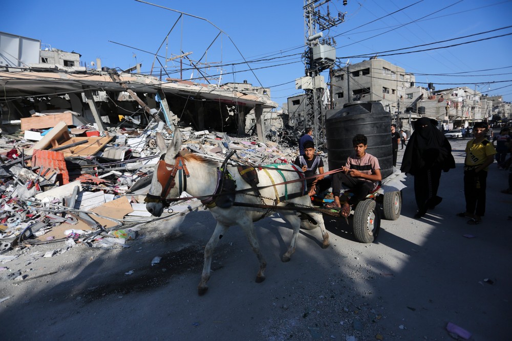 Škody po izraelskom leteckom útoku na pásmo Gazy, Rafah (4)