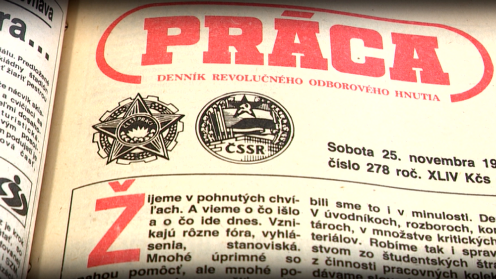 Exkurzia do histórie: O čom sa písalo 25. novembra 1989?
