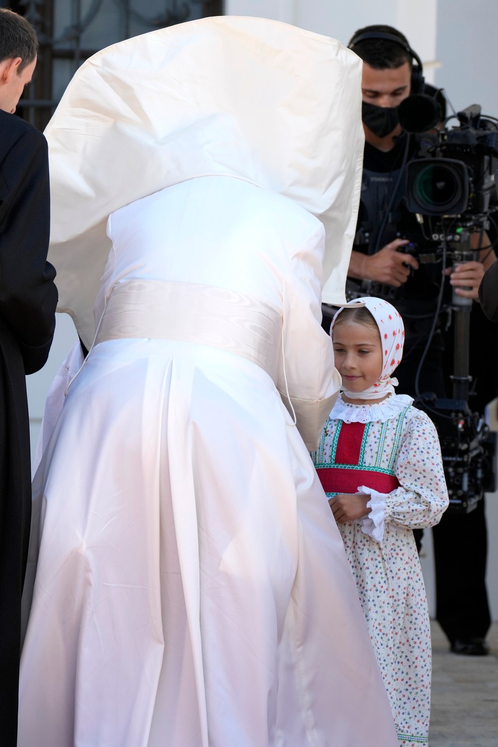 Pápež František pred Prezidentským palácom