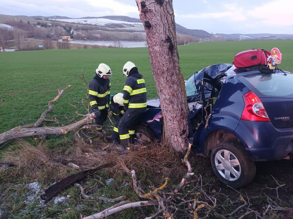 Tragická dopravná nehoda za obcou Vrbové - 31.1.2023