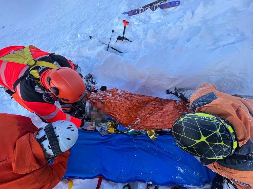 Lavína v Nízkych Tatrách