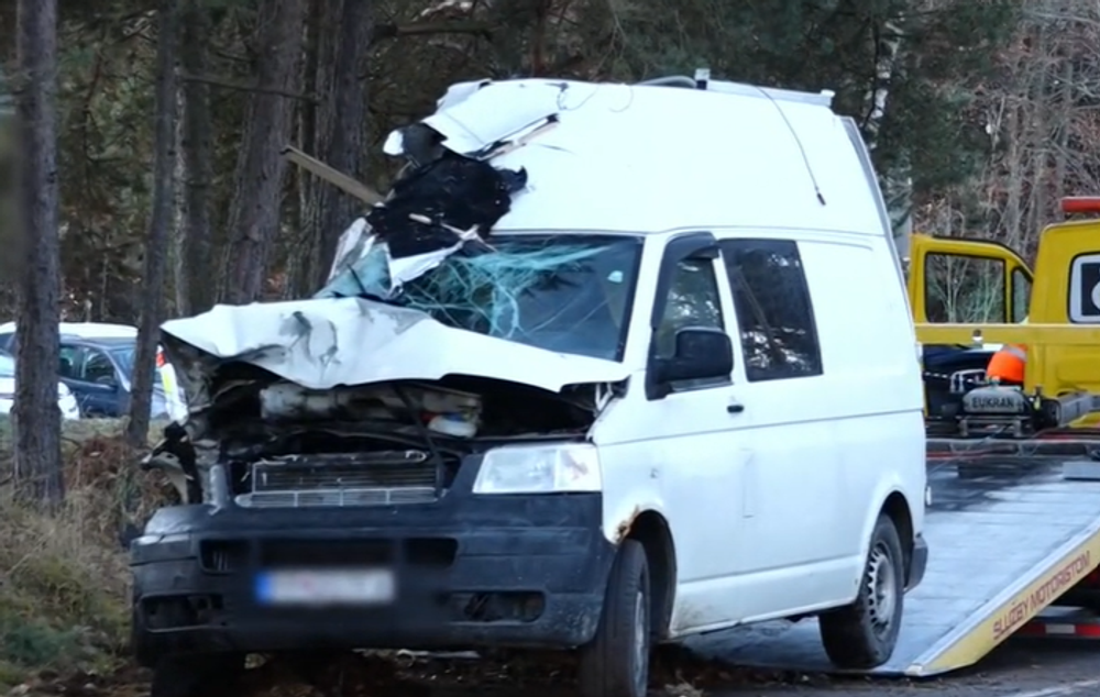 Havarovaná dodávka 